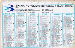 Calendarietto - Banca Popolare Di Puglia E Basilicata - Anno 1997 - Small : 1991-00