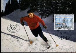 Oostenrijk - MK - Winterspiele Für Behinderte, Innsbruck 1988                              - Cartes-Maximum (CM)