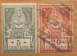 Revenue Stamps Republica Argentina 1900 And 1902 - Otros & Sin Clasificación