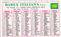 Calendarietto - Barex Italiana - Zola Predos - Bologna - Anno 1997 - Small : 1991-00