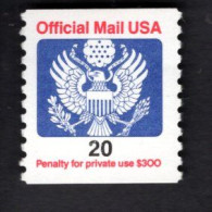 204509263 1988 (XX)  SCOTT O138B POSTFRIS MINT NEVER HINGED Eagle And Shield Bird Vogel OFFICIAL MAIL - Officials