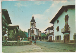 Mugaire   Navarre Vista Partial  Y Parroquia  Rue Animée - Navarra (Pamplona)