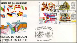 Spanje - FDC - Ingreso De Portugal Y Espana En La C.E.                                   - FDC