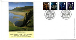 Groot-Brittannië - FDC - Definitives Wales                                  - 2001-2010. Decimale Uitgaven