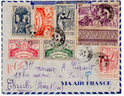 Guadeloupe : Divers Sur Lettre De 1948 - Covers & Documents