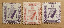 Timbres Fiscal / Taxe Breiz Unvaniez - Sonstige & Ohne Zuordnung