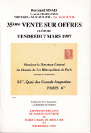LIT - VO - SINAIS - Vente N° 35 - Proust - Parlange - Bridelance - Catalogues For Auction Houses