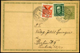 Postcard From Chomutov To Berlin, Germany - 1928 - Postales