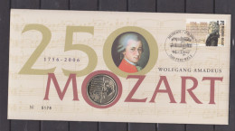 Belgium  2006 Wolfgang Amadeus  Mozart Numisletter - Musique