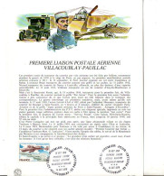 NOTICE FDC 1978 PREMIERE LIAISON PÖSTALE AERIENNE - 1970-1979