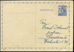 Post Card To Chrudim - Brieven En Documenten