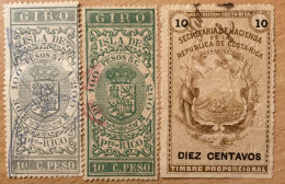 Revenue Stamps Pto Rico / Costa Rica - Costa Rica