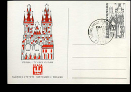 Post Card - World Philatelic Exhibition PRAGA  '68 - Tynsky Chram - Cartoline Postali