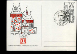 Post Card - World Philatelic Exhibition PRAGA  '68 - Karlstejn - Postales