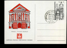 Post Card - World Philatelic Exhibition PRAGA  '68 - Tylovo Divadlo - Postkaarten
