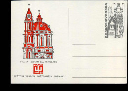 Post Card - World Philatelic Exhibition PRAGA  '68 - Chram SV. Mikulase - Cartoline Postali