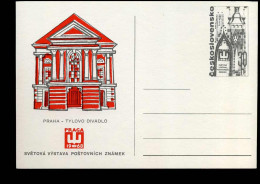 Post Card - World Philatelic Exhibition PRAGA  '68 - Tylovo Divadlo - Ansichtskarten