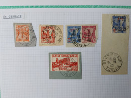 Tunisie Lot Timbre Oblitération Choisies  St Germain   Dont Fragment    Voir Scan - Used Stamps