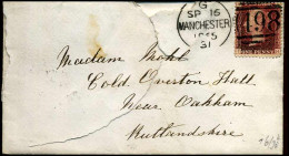 Cover From Manchester To Oakham (front Is Torn) - Storia Postale