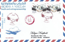 Algeria Algerie 2023 Alger Energy Bulb Crane Mining Entrepreneurship Youth FDC Cover - Electricidad