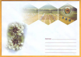 2009  Moldova Moldavie Moldau. Beekeeping. Bees. Hive. Flowers. Cover Mint - Honingbijen