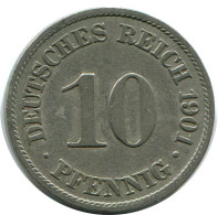 10 PFENNIG 1901 A ALEMANIA Moneda GERMANY #DB294.E.A - 10 Pfennig