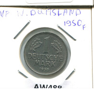 1 DM 1950 F GERMANY Coin #AW488.U.A - 1 Marco