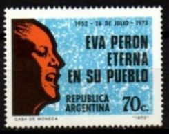 ARGENTINE  -   1973 .  Y&T N° 950 * .  Eva  Peron. - Unused Stamps