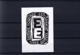 Ex-Libris : Emil Eerme Kogusse - A. Toots - Ex-Libris