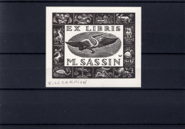 Ex-Libris : V. Le Campion - M. Sassin - Exlibris