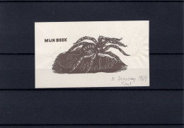 Ex-Libris : N. Degouy - Lee Winkeler - 'Mijn Boek' - Exlibris