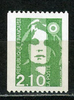 BRIAT 2,10 VERT - N°Yvert 2627a **  N° ROUGE AU DOS - 1989-1996 Marianne Du Bicentenaire