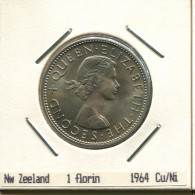 1 FLORIN 1964 ZÉLANDAIS NEW ZEALAND Pièce #AS220.F.A - Nueva Zelanda