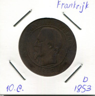 10 CENTIMES 1853 D FRANCE Napoleon III French Coin #AM067.U.A - 10 Centimes