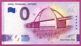 0-Euro XEXT 2023-1 INSEL FEHMARN - OSTSEE FAHMARNSUND-BRÜCKE - Private Proofs / Unofficial