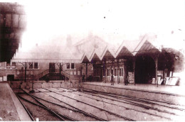 South London Croydon Continental Size 10 X 14 Cm Repro Photo Croydon Train Station - Europe