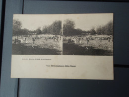 Cpa Vues Stéréoscopiques Julien Damoy - Sortie Des Bambins Du XIX° Arrondissement. Paris. - Onderwijs, Scholen En Universiteiten