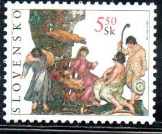 SLOVAKIA SLOVACCHIA SLOVENSKO 2001 CHRISTMAS NATALE NOEL WEIHNACHTEN NAVIDAD 5s MNH - Unused Stamps