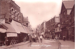 South London Croydon Continental Size 10 X 14 Cm Repro Photo Croydon Church Street - Europa