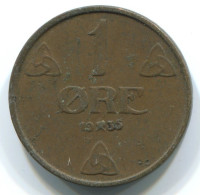 1 ORE 1935 NORWEGEN NORWAY Münze #WW1043.D.A - Norwegen