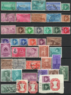 India 1954-9 Collection Of Used Stamps (40 Plus A Few Cut-outs), SG Cat. Value £7.60 , SG Various - Verzamelingen & Reeksen