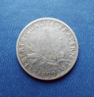 - Semeuse. 1 Franc. 1899 - Argent - - 1 Franc