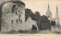 FRANCE - Dourdan (S Et O) - Vue Sur Les Fossés - Vue Sur L'église - Vue Au Loin - Carte Postale Ancienne - Dourdan