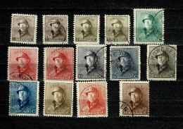 1919 165/174 (14 Timbres) : 1919-1920 Albert Met Helm - 1919-1920 Behelmter König