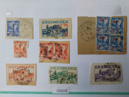 Tunisie Lot Timbre Oblitération Choisies  Sousse   Dont Fragment    Voir Scan - Used Stamps