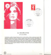 NOTICE FDC 1989 MARIANNE DE BRIAT - 1980-1989