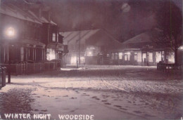 South London Croydon Continental Size 10 X 14 Cm Repro Photo Woodside Winter Night - Europa