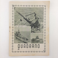 Quaderno D'epoca A Quadretti. Periodo Anni '30, In Copertina Immagini Della Marina Militare. - Other & Unclassified