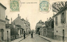 Carte VITRY SUR SEINE La Rue Saint Aubin Enfants Acrobates Devant La Maison EVRAT - Vitry Sur Seine