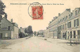 58 - Pougues Les Eaux - Grand Hotel Et Hotel Des Postes - Animée - Correspondance - Oblitération Ronde De 1910 - CPA - V - Pougues Les Eaux